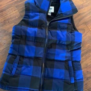 Fall and winter plaid vest